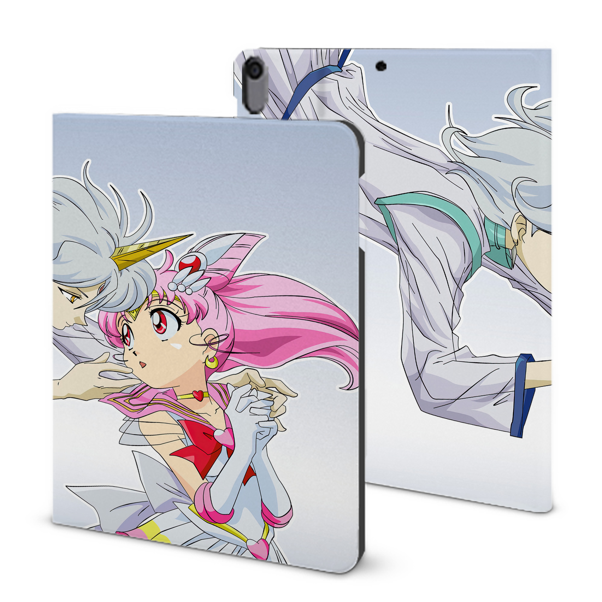 （画像用） 美少女戦士セーラームーン Sailor Moon IPad ケース ブック型 PUレザー TPU 耐衝撃 軽量 薄型 ペン収納なし 全面保護 IPad 各モデル対応